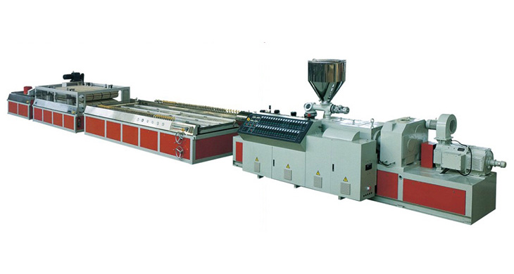 PE, PP wood plastic, PVC wood plastic (foaming) wide plate production line