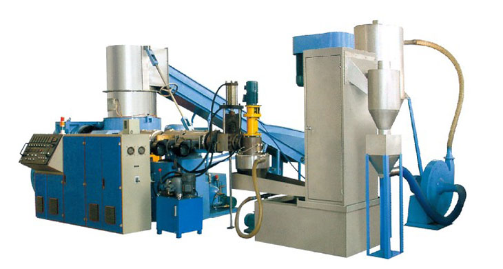 Film recycling granulation production line