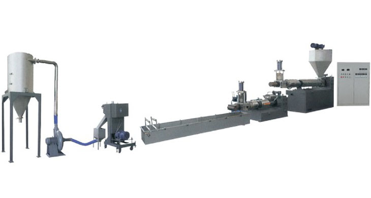 PE and PP double stage granulation production line